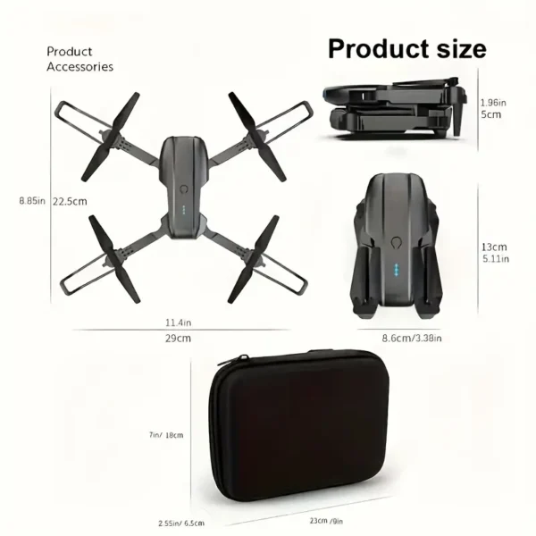 E99 Drone With Camera, Foldable RC Quadcopter Drone