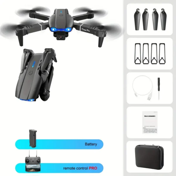 E99 Drone With Camera, Foldable RC Quadcopter Drone